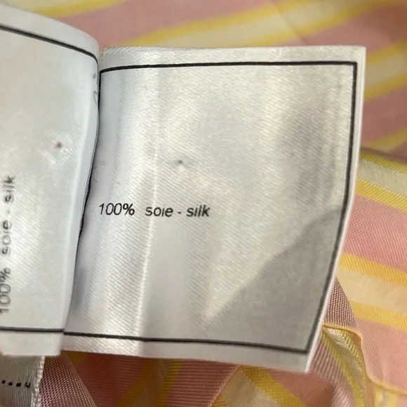 CHANEL Pink and Yellow Striped Jacket - Picture 13 of 13